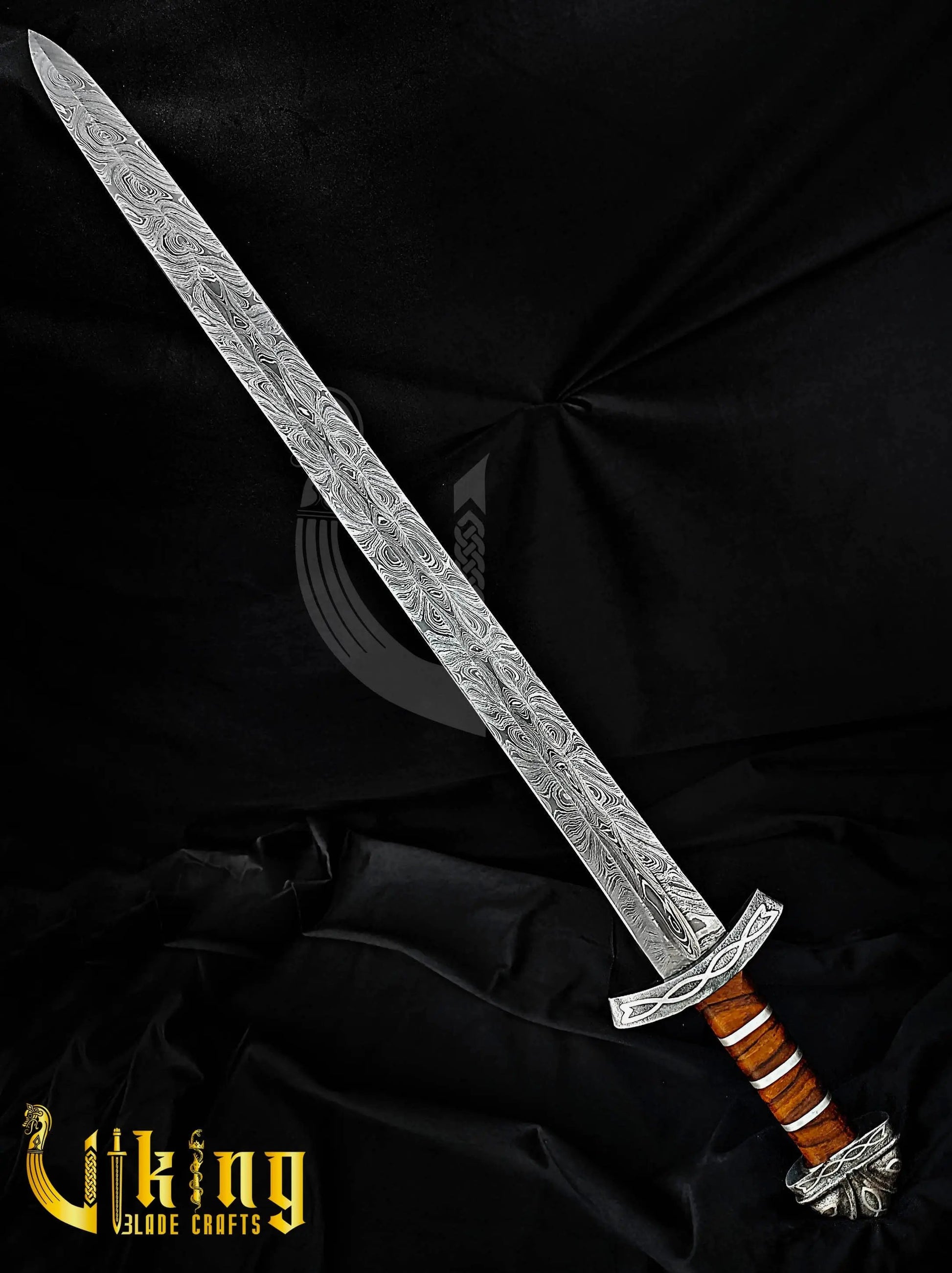 Handmade Damascus Steel Northmen Viking Sword with Scabbard Viking_Blade_Crafts