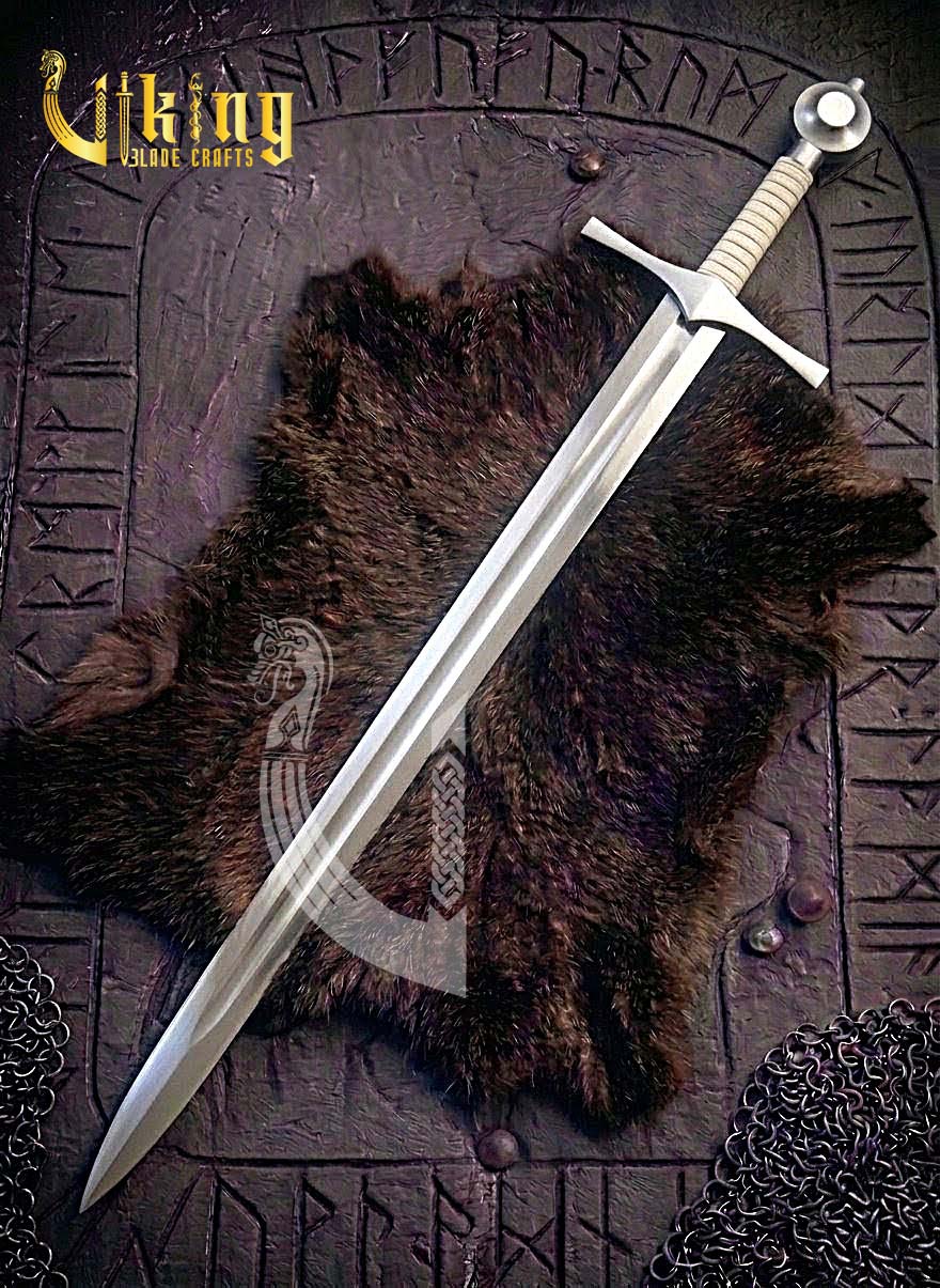 Premium Handmade Medieval Crusader Knight Sword Replica With Scabbard