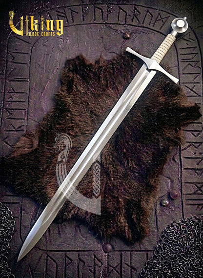 Premium Handmade Medieval Crusader Knight Sword Replica With Scabbard