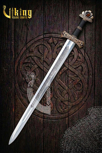 Handcrafted Dyback Viking Sword Replica Historical Blade