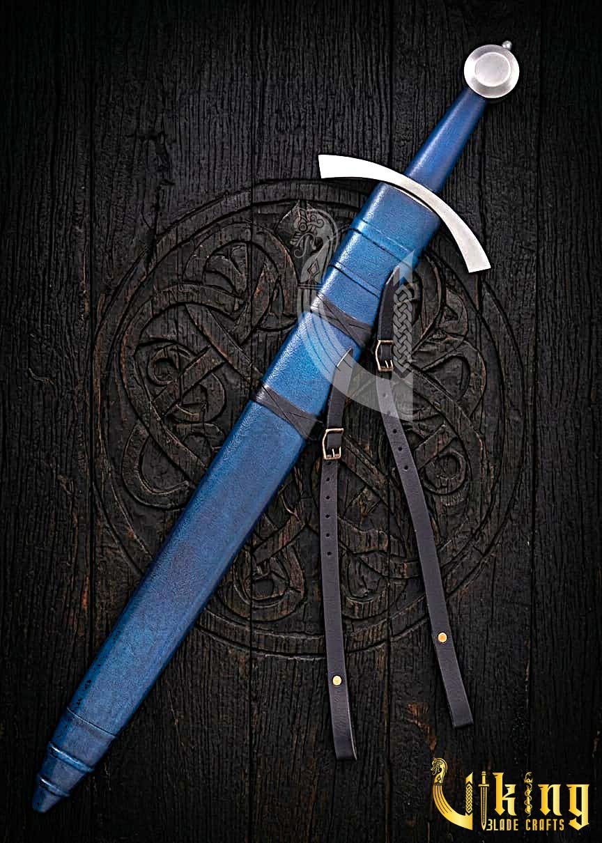 Authentic Handmade Neuchatel Medieval Sword With Leather Scabbard Case