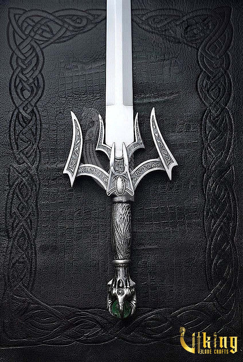 Handmade Steel Luciendar Sword of Light | Fantasy Sword Replica with Leather Sheath