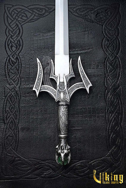 Handmade Steel Luciendar Sword of Light | Fantasy Sword Replica with Leather Sheath