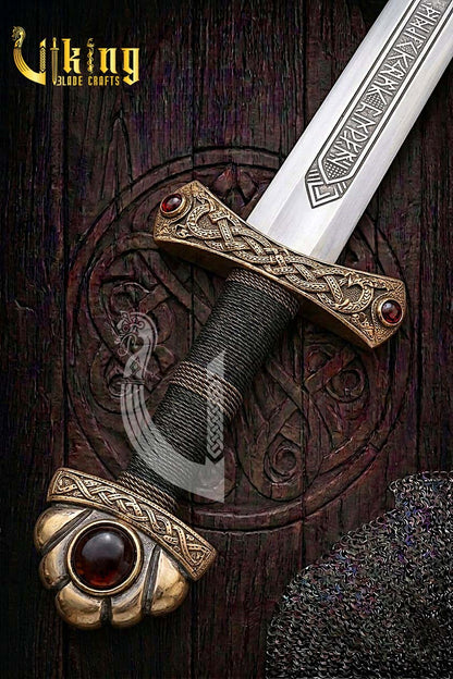 Handcrafted Dyback Viking Sword Replica Historical Blade