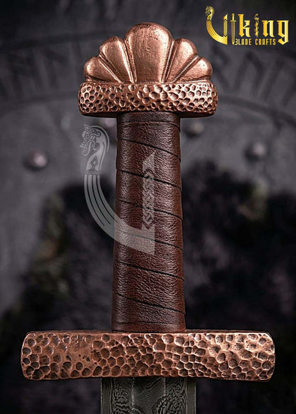 Stockholm 10th C Viking Sword Replica – Copper & Leather Scabbard