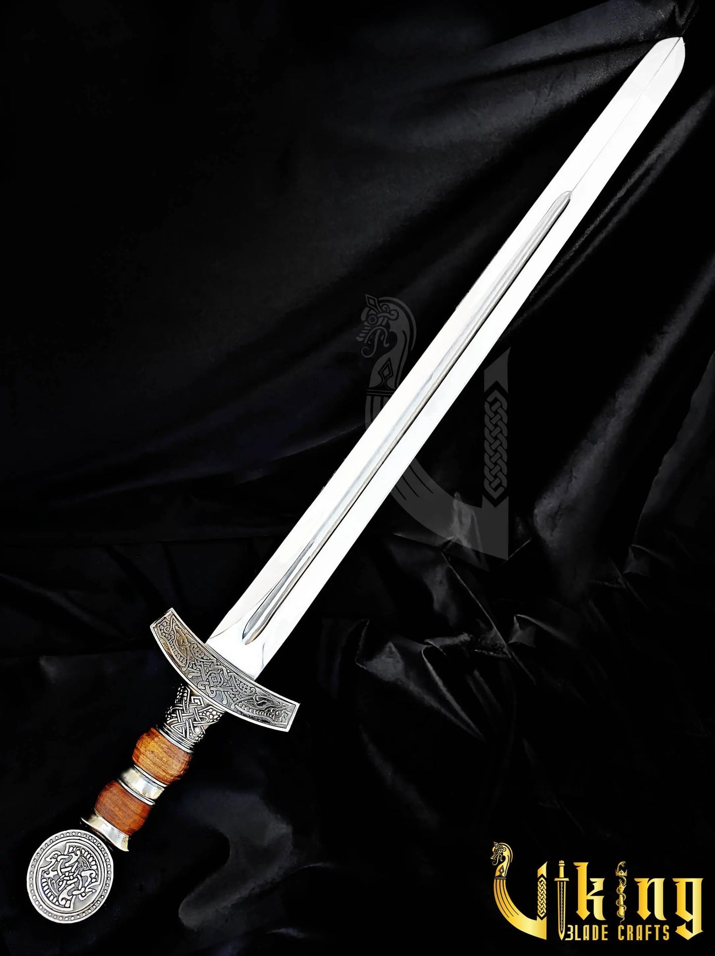 Hand-Forged Viking Sword – Custom Stainless Steel Norse Blade with Scabbard Viking_Blade_Crafts