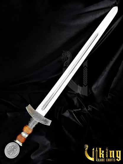 Hand-Forged Viking Sword – Custom Stainless Steel Norse Blade with Scabbard Viking_Blade_Crafts
