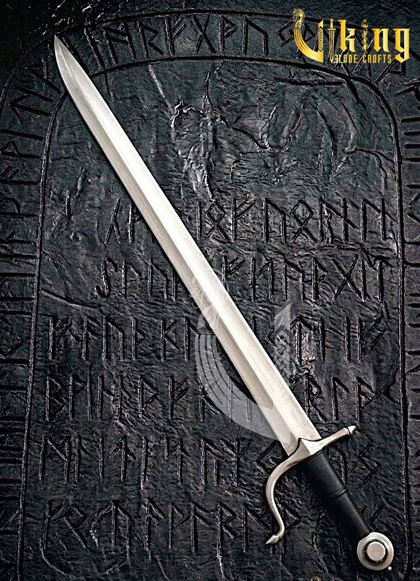 Handmade Medieval Falchion Sword | Langes Messer Steel Replica with S-Shaped Guard