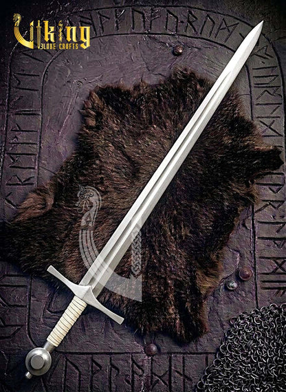 Premium Handmade Medieval Crusader Knight Sword Replica With Scabbard