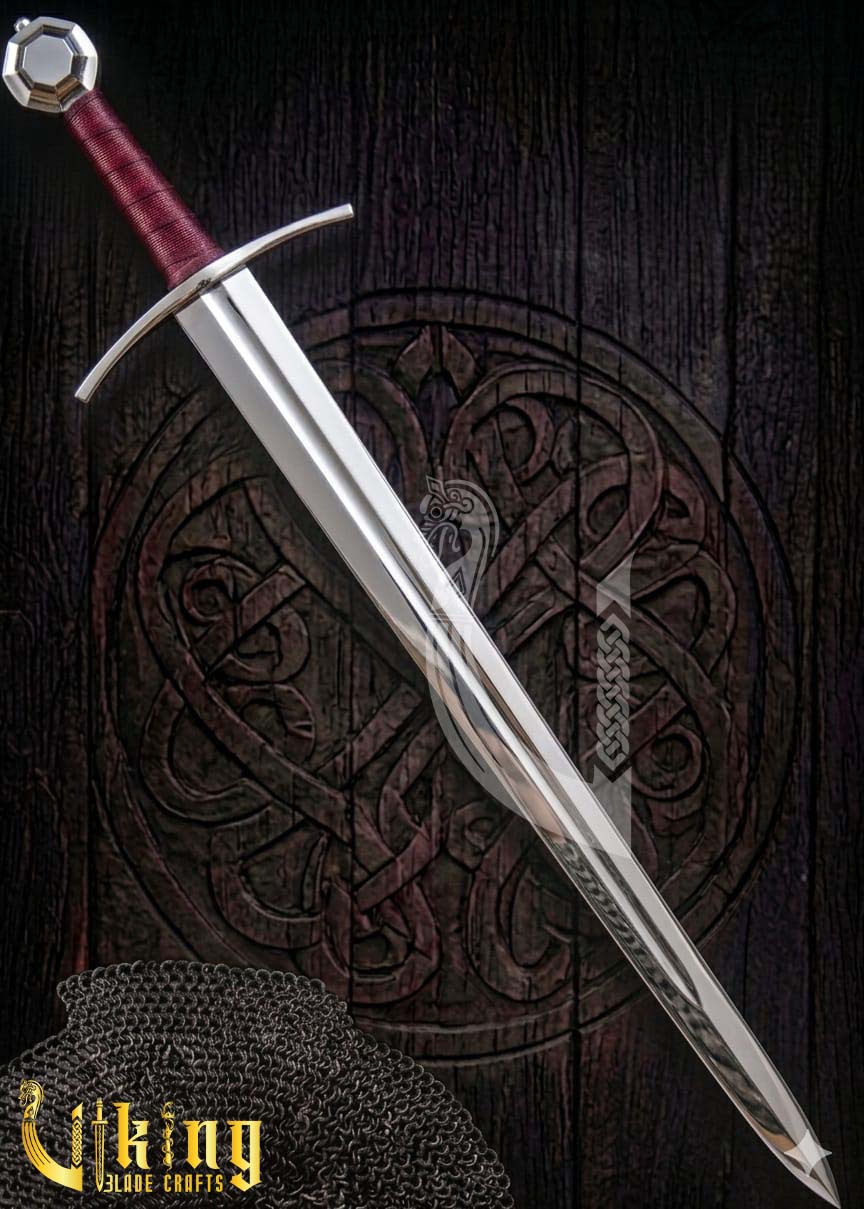 13th Century English Arming Sword Replica: Handcrafted Knightly Blade
