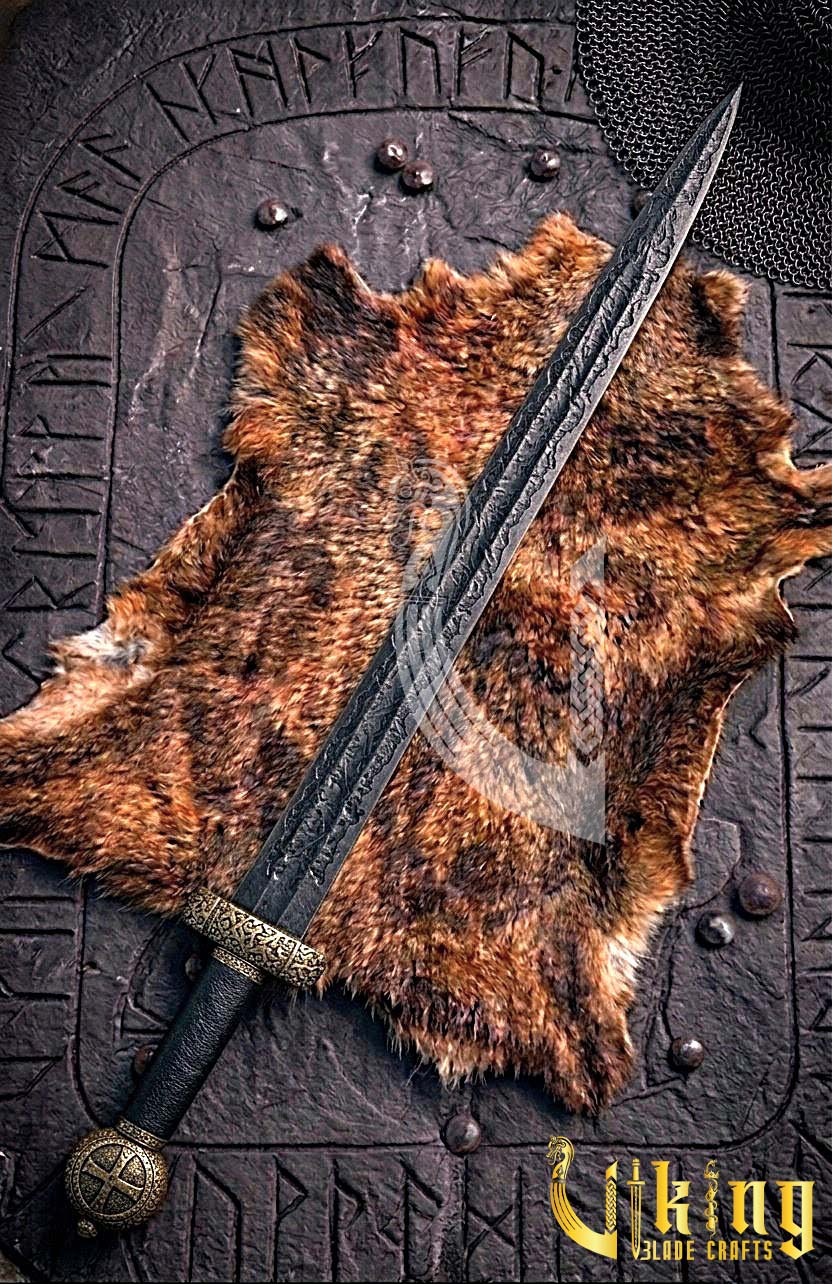 Handcrafted Medieval Cross Pattee Sword Replica Copper Alloy Case
