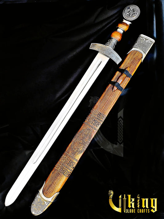 Hand-Forged Viking Sword – Custom Stainless Steel Norse Blade with Scabbard Viking_Blade_Crafts
