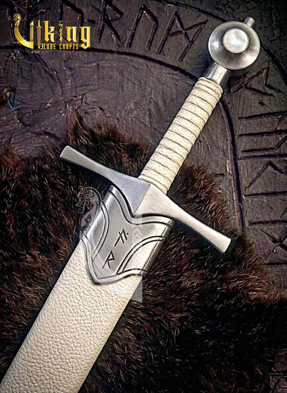 Premium Handmade Medieval Crusader Knight Sword Replica With Scabbard