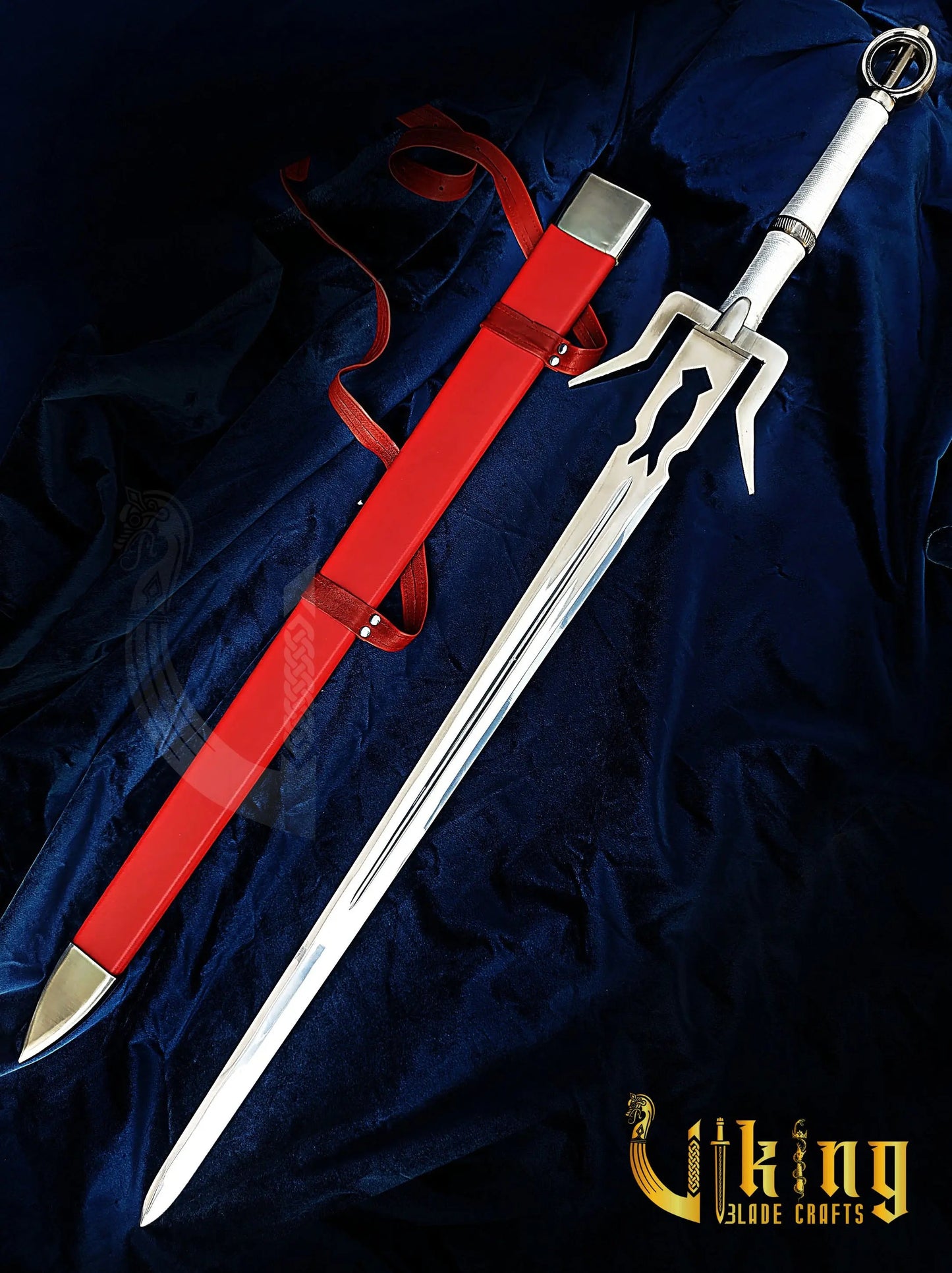 Ciri Sword Replica – Witcher Fantasy Blade with Scabbard & Display Viking_Blade_Crafts