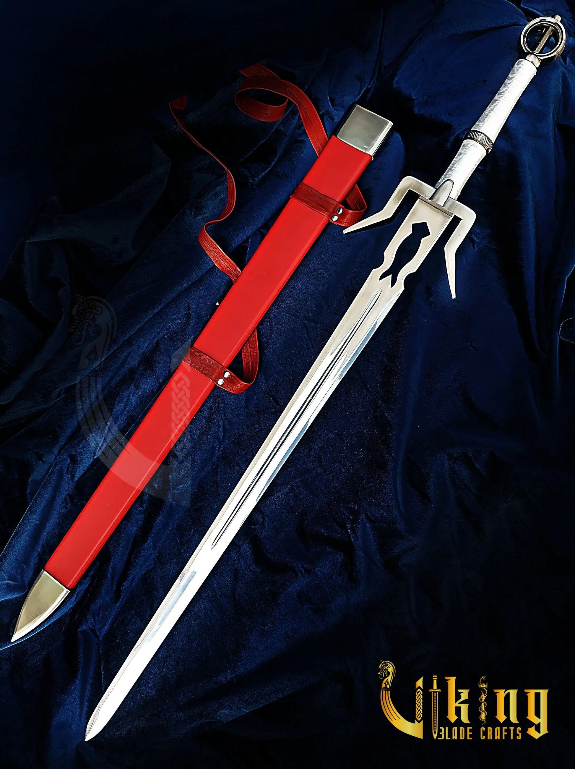 Ciri Sword Replica – Witcher Fantasy Blade with Scabbard & Display Viking_Blade_Crafts