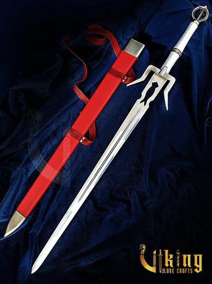 Ciri Sword Replica – Witcher Fantasy Blade with Scabbard & Display Viking_Blade_Crafts