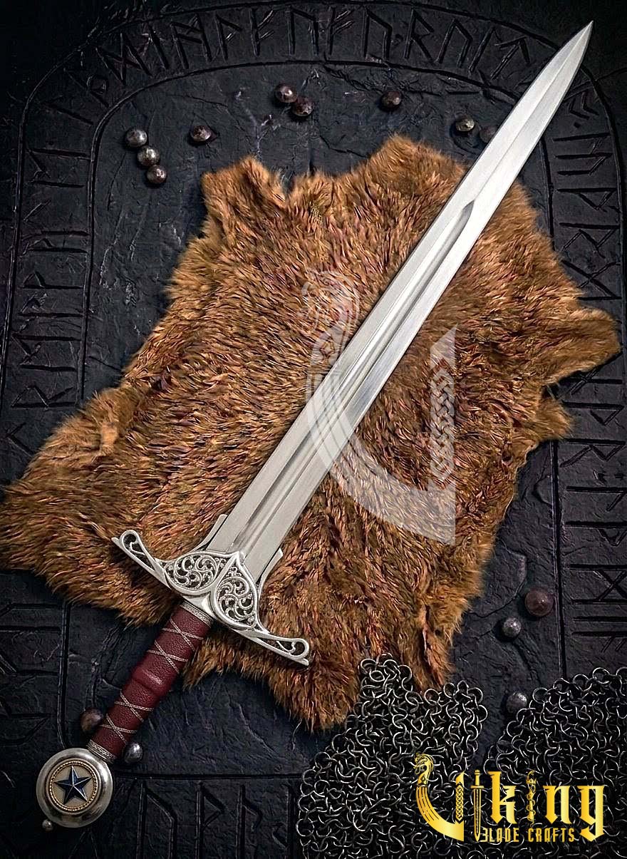 Elite Star Edition Pommel Knightly Sword: Classic Medieval Armor Piece