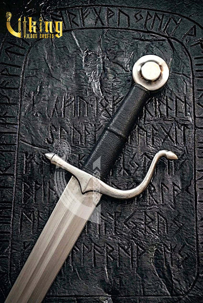 Handmade Medieval Falchion Sword | Langes Messer Steel Replica with S-Shaped Guard