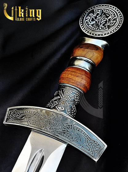 Hand-Forged Viking Sword – Custom Stainless Steel Norse Blade with Scabbard Viking_Blade_Crafts