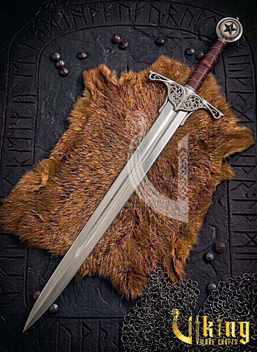 Elite Star Edition Pommel Knightly Sword: Classic Medieval Armor Piece