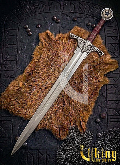 Elite Star Edition Pommel Knightly Sword: Classic Medieval Armor Piece