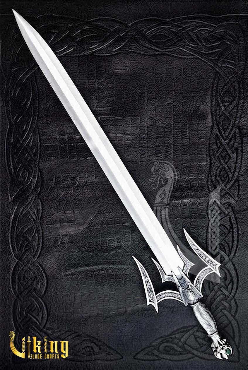 Handmade Steel Luciendar Sword of Light | Fantasy Sword Replica with Leather Sheath