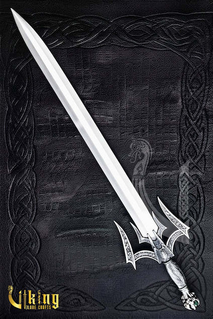 Handmade Steel Luciendar Sword of Light | Fantasy Sword Replica with Leather Sheath