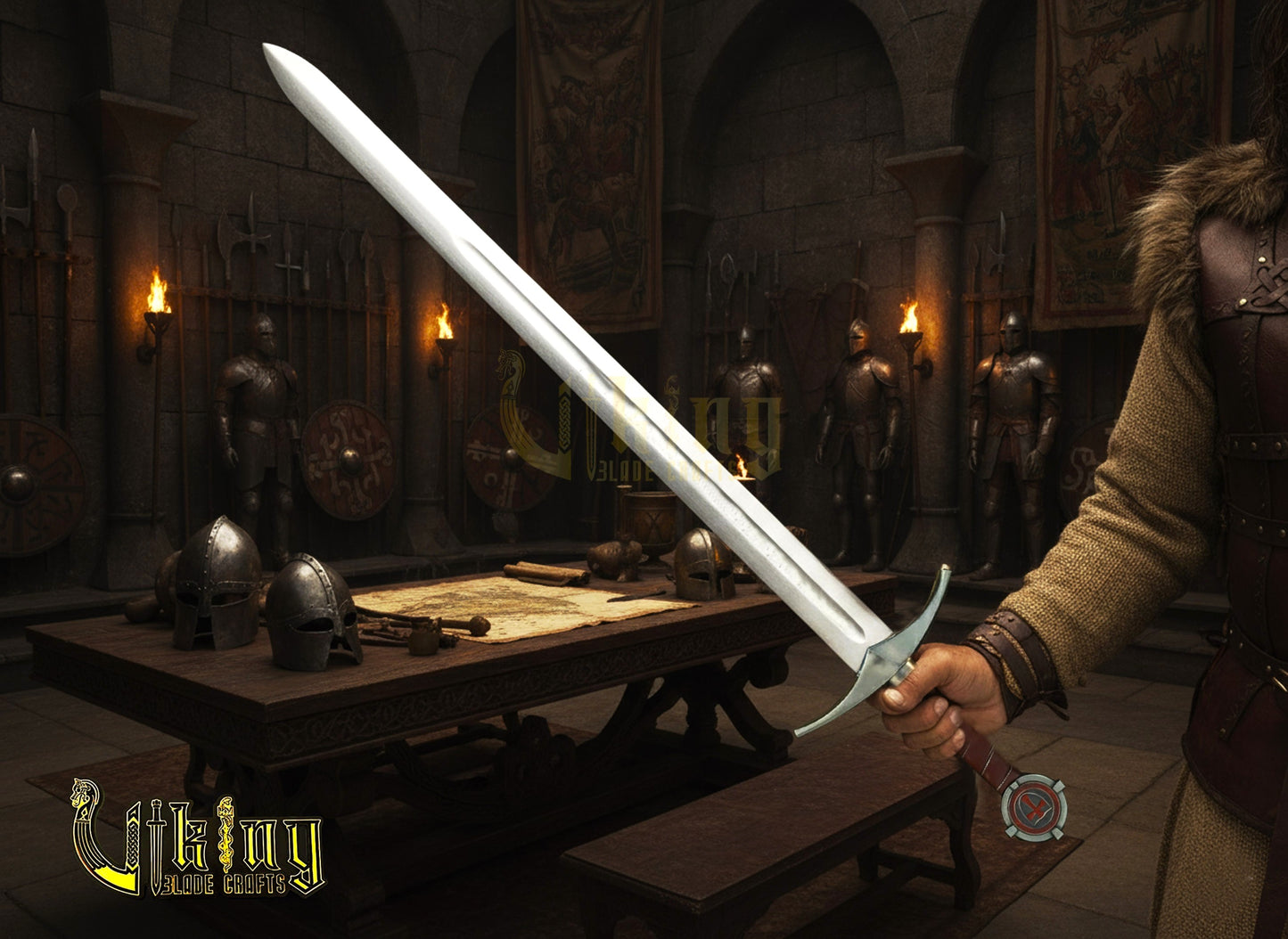 Accolade Sword of the Knights Templar – Handmade Medieval Collectible Blade