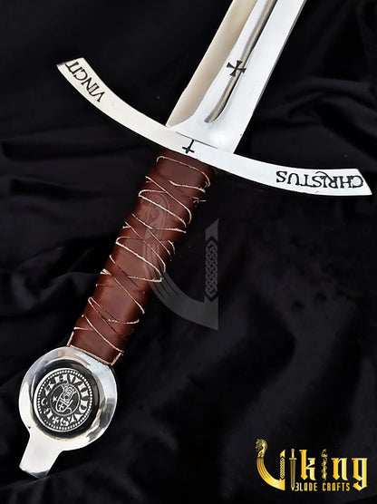 Faithkeeper Knights Templar Sword – Handmade Medieval Crusader Replica Viking_Blade_Crafts