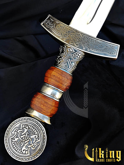 Hand-Forged Viking Sword – Custom Stainless Steel Norse Blade with Scabbard Viking_Blade_Crafts