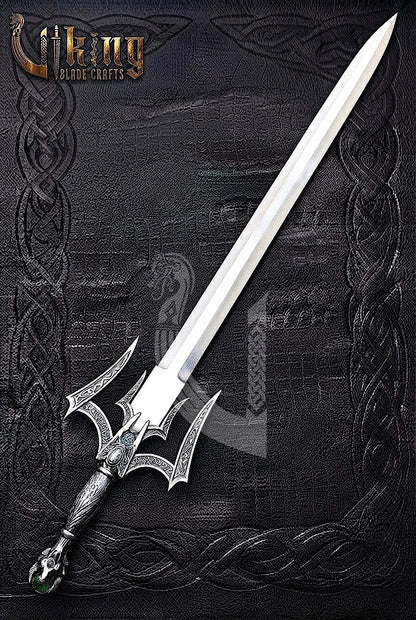 Handmade Steel Luciendar Sword of Light | Fantasy Sword Replica with Leather Sheath