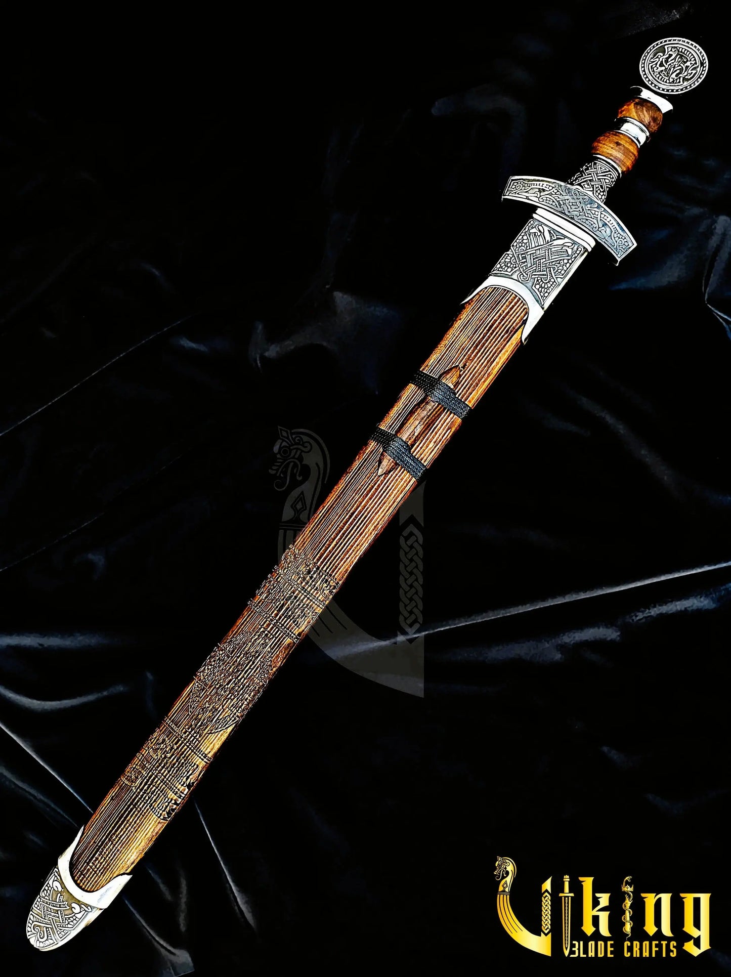 Hand-Forged Viking Sword – Custom Stainless Steel Norse Blade with Scabbard Viking_Blade_Crafts