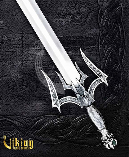 Handmade Steel Luciendar Sword of Light | Fantasy Sword Replica with Leather Sheath