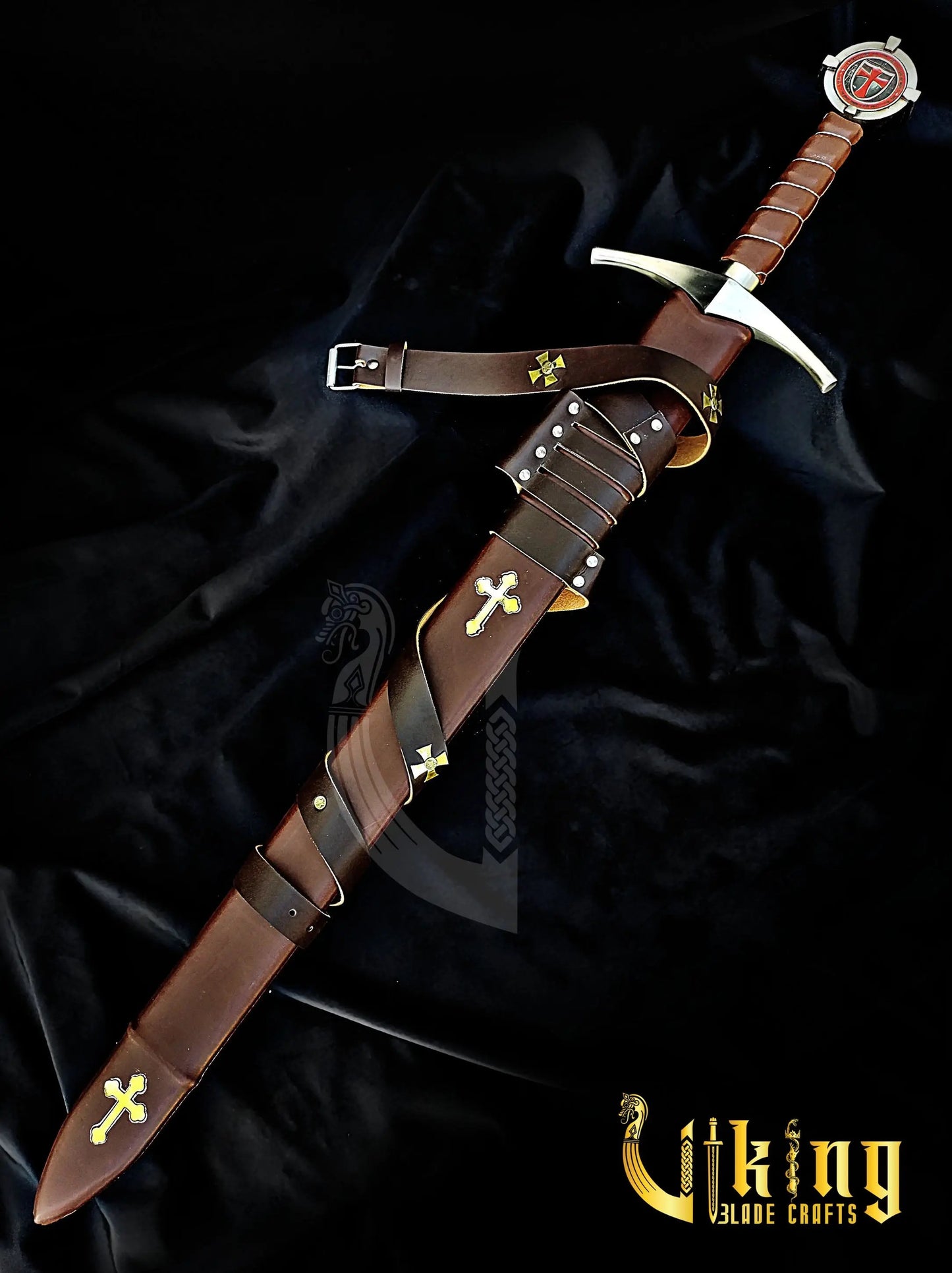 Accolade Sword of the Knights Templar – Handmade Medieval Collectible Blade Viking_Blade_Crafts