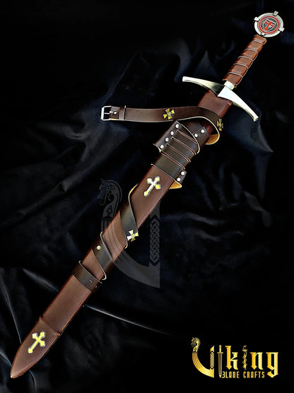 Accolade Sword of the Knights Templar – Handmade Medieval Collectible Blade Viking_Blade_Crafts