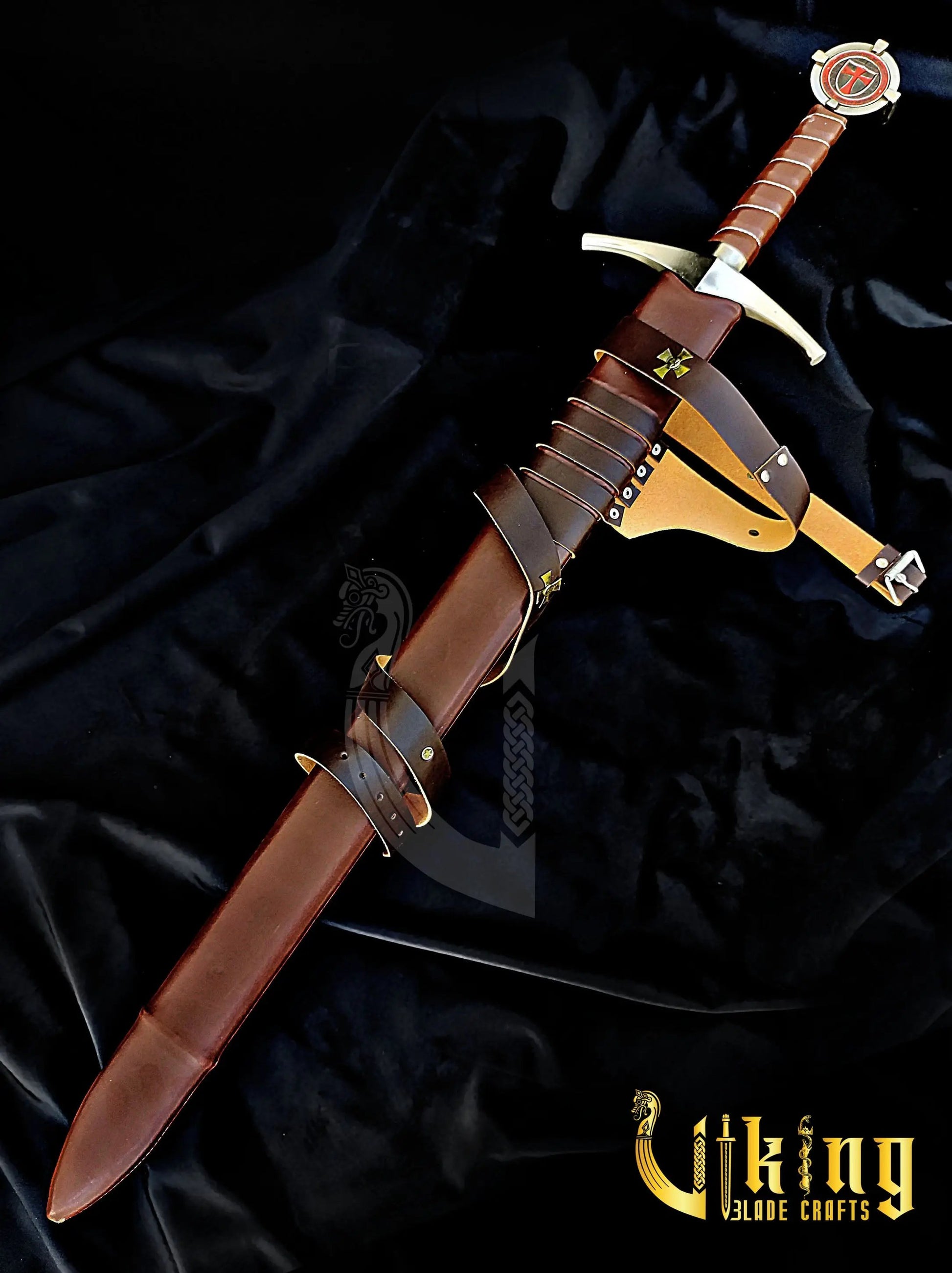 Accolade Sword of the Knights Templar – Handmade Medieval Collectible Blade Viking_Blade_Crafts