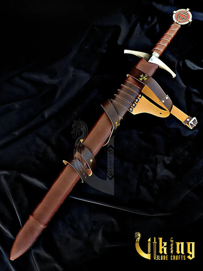 Accolade Sword of the Knights Templar – Handmade Medieval Collectible Blade Viking_Blade_Crafts