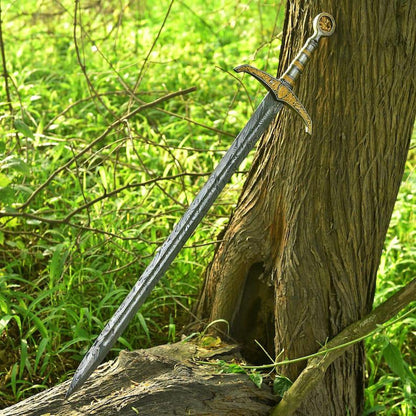 Handmade Damascus King's Longsword | Medieval Fantasy Blade