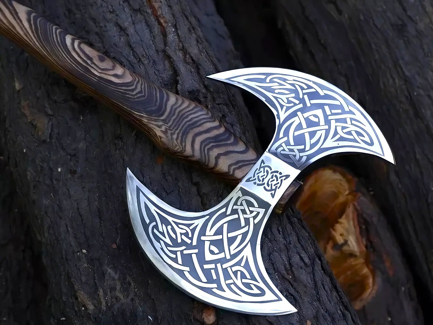 Handmade Double Head Viking Axe – Battle Ready High Carbon Steel Axe Viking_Blade_Crafts
