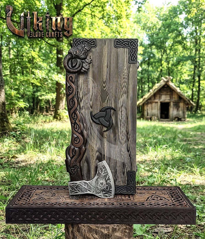 Thor Goat Viking Axe | Geit Totem | Forged Steel