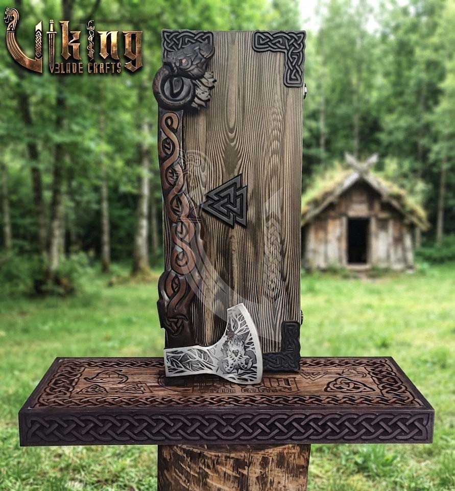 Thor Goat Viking Axe | Geit Totem | Forged Steel