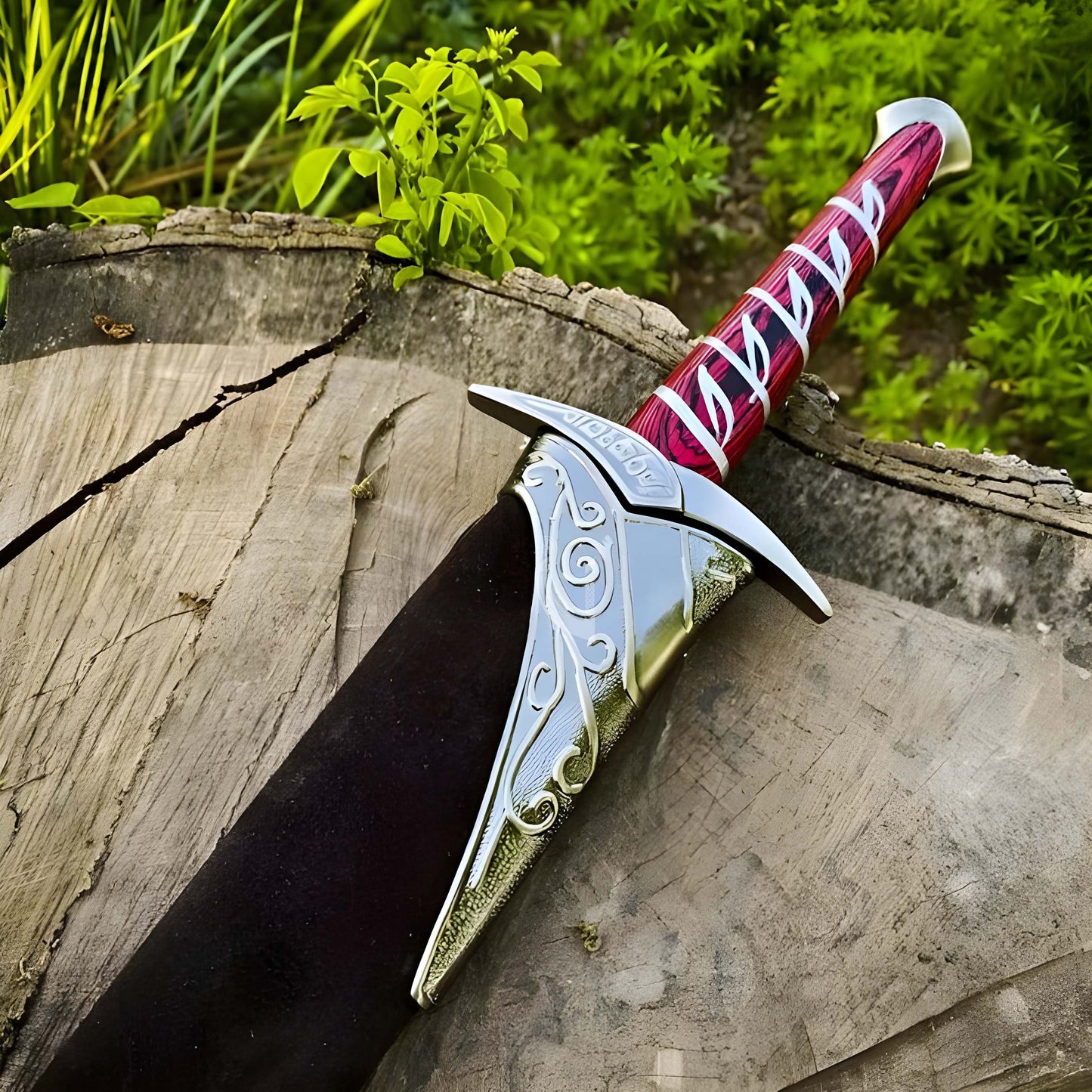 Glowing Elven Shortsword | Viking Wall Art Sword Display