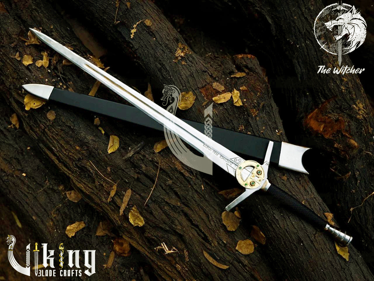 Renfri Brooch Sword – Witcher Silver Wolf Warrior Replica