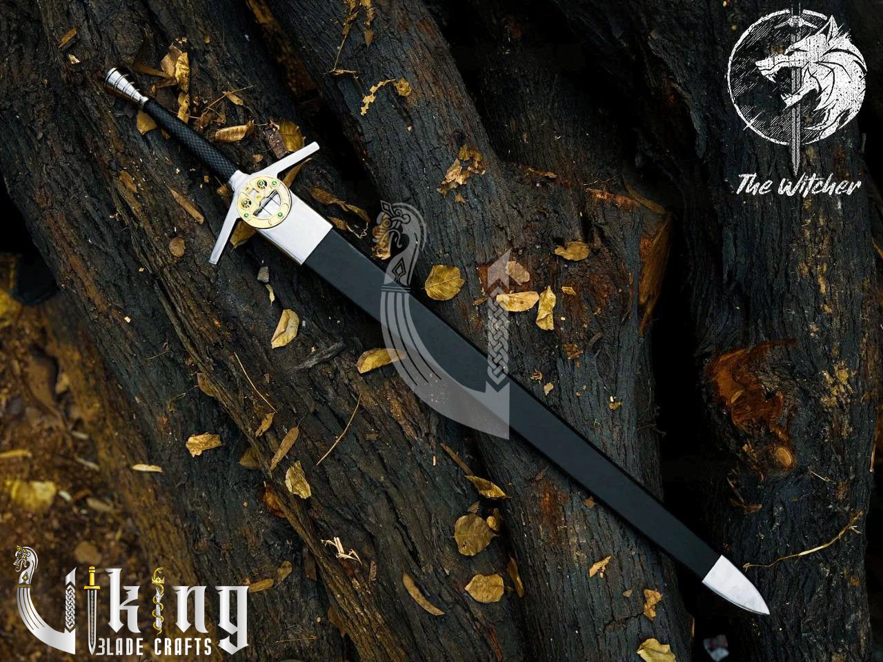Renfri Brooch Sword – Witcher Silver Wolf Warrior Replica