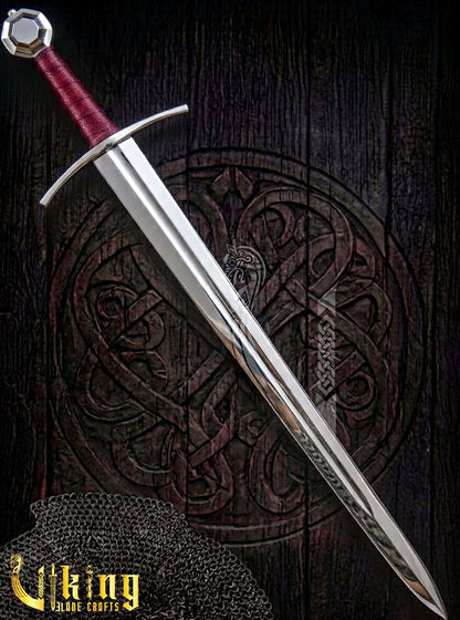 13th Century English Arming Sword Replica: Handcrafted Knightly Blade