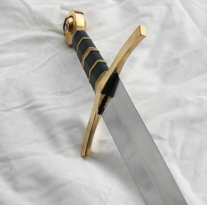 The King’s Sword – Edward III Inspired Templar Knight Sword with Scabbard