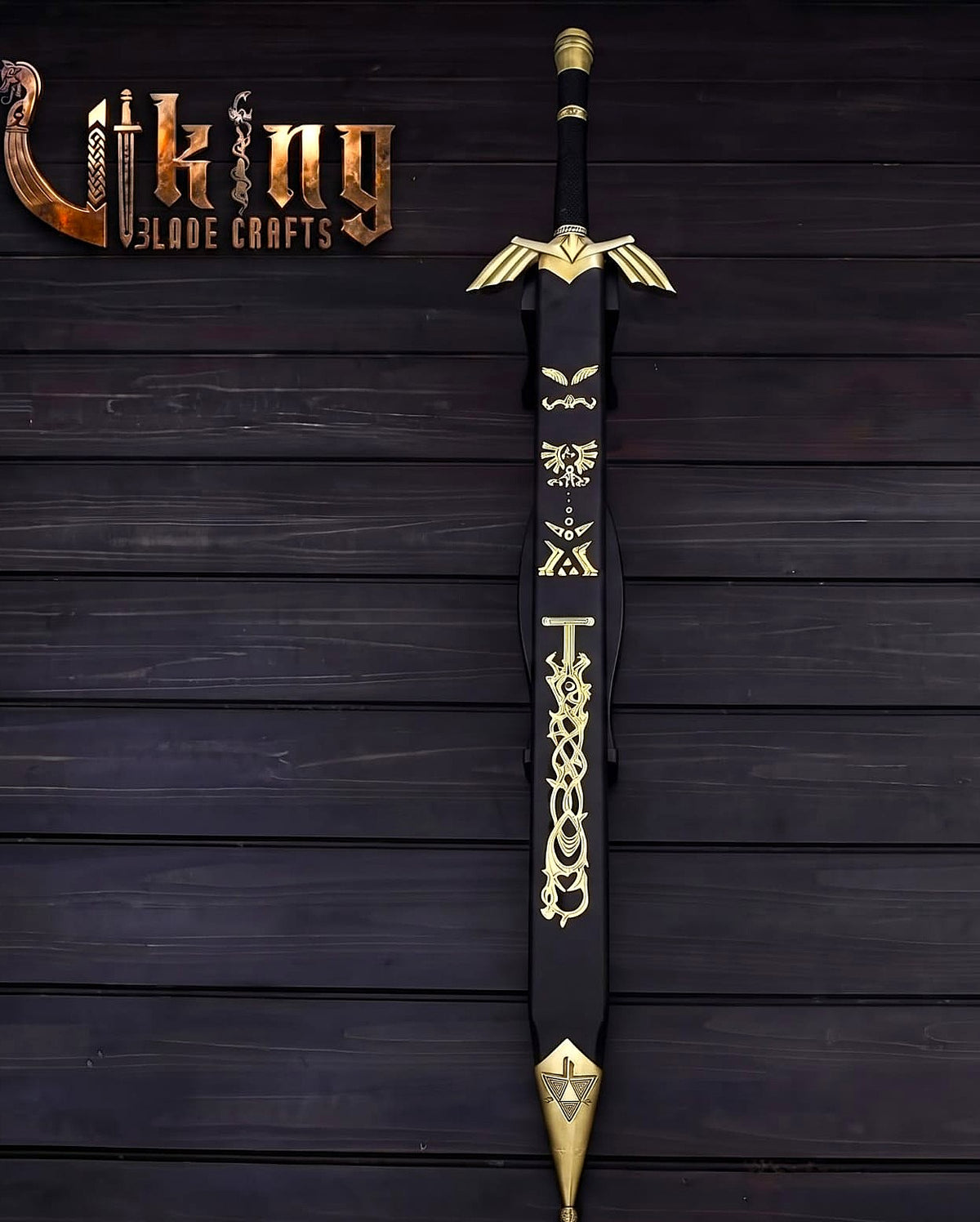 Zelda-Inspired Goddess Longsword | Blue or Black Handle | Matching Scabbard