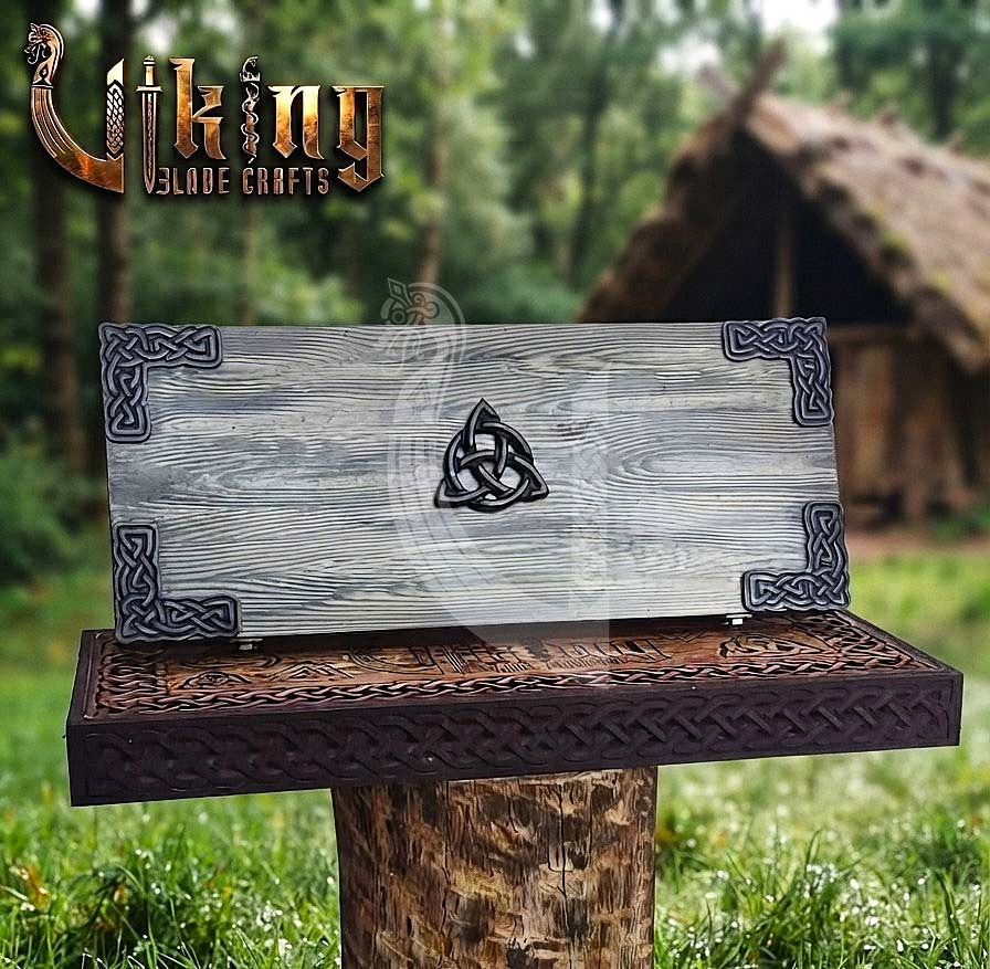 Norse Dragon Rosewood Axe 23" | Hand-Forged & Carved Viking Axe