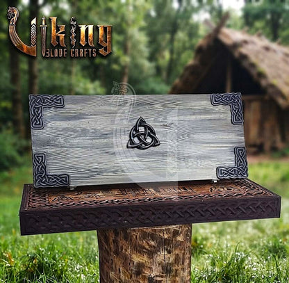 Norse Dragon Rosewood Axe 23" | Hand-Forged & Carved Viking Axe