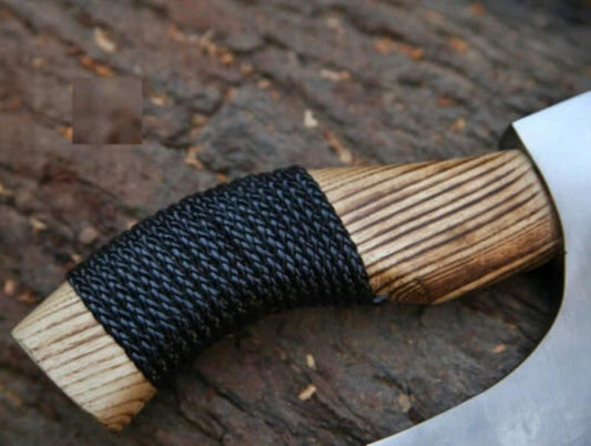 Premium Style Pizza Slice Tool Viking Pizza Axe With Leather Cover